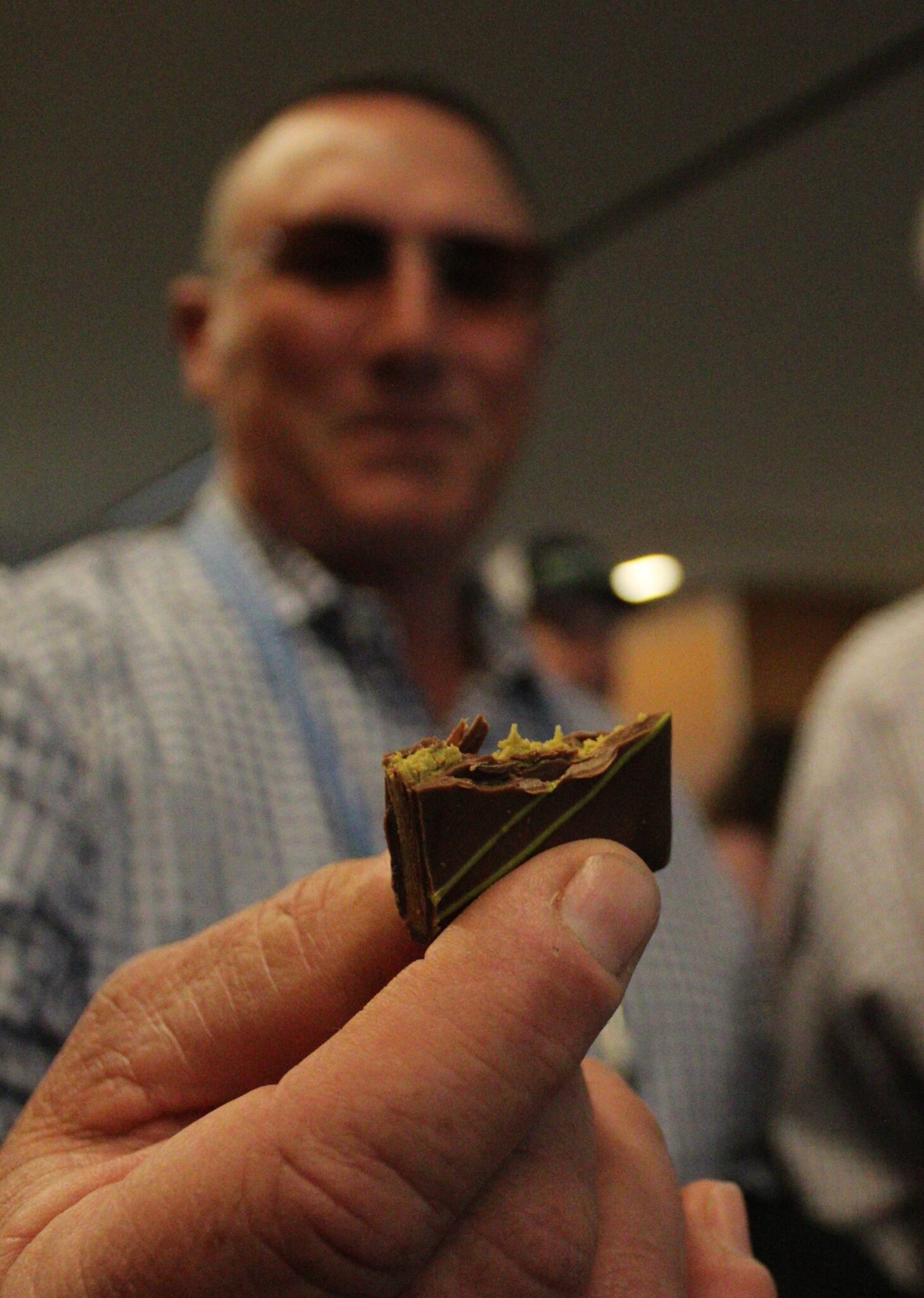 Dubai chocolate featuring pistachio filling was sampled at the 2025 Pistachio Industry Annual Conference, highlighting growing interest in new uses for pistachios.